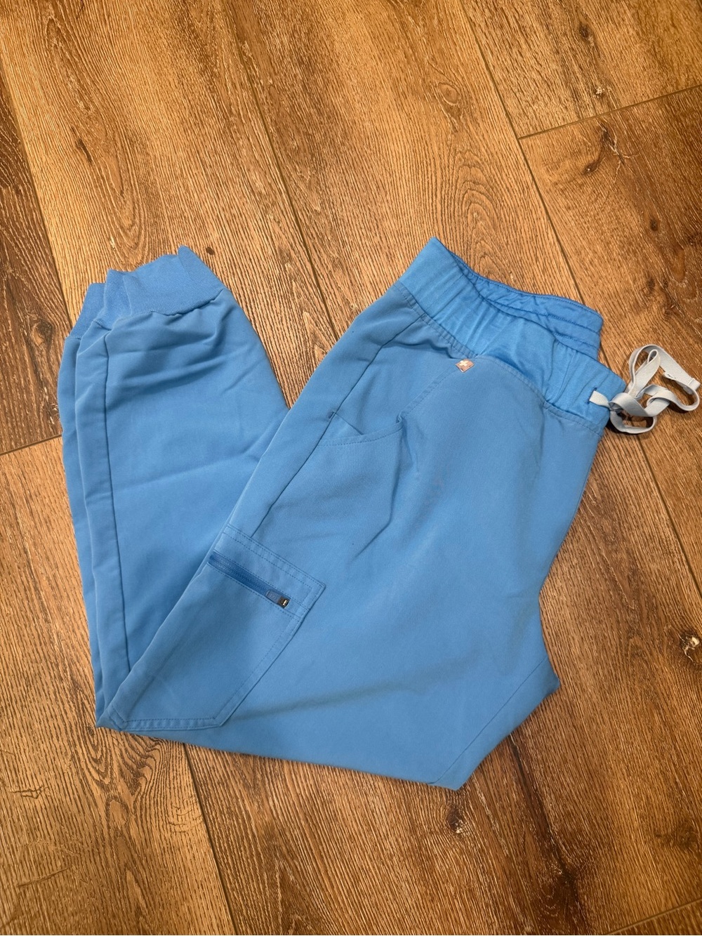 Figs Women's Sky Blue Drawstring Jogger Track Pants